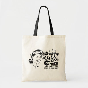 Retro Moms en Swearing Canvas tas