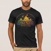 Retro Monarch Mountain Ski T-shirt (Voorkant)