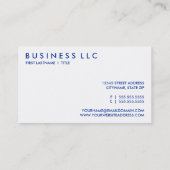 REtro MONDELINGE SURGEON Visitekaartje (Achterkant)