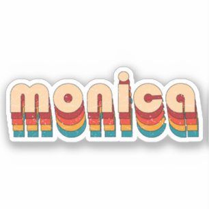 Retro Monica Naam Sticker