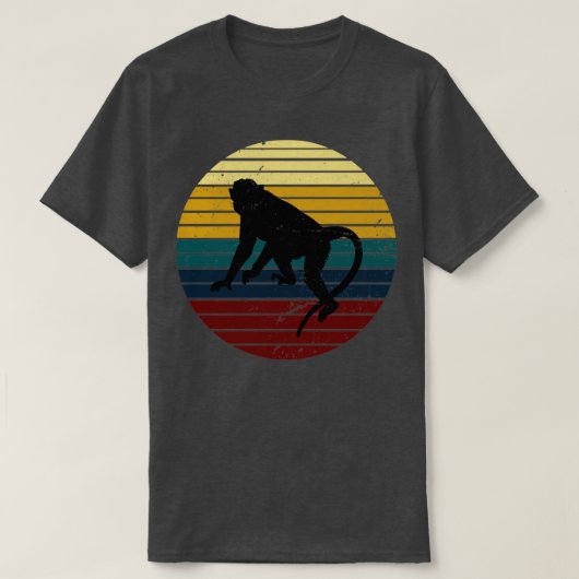 Retro Monkey T-shirt (Design voorkant)