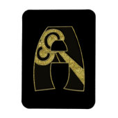 retro monogram - A Magneet (Verticaal)