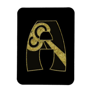 retro monogram - A Magneet