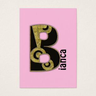 retro monogram - B Visitekaartje