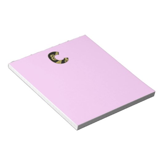 retro monogram - C Notitieblok (Schuin)