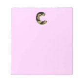 retro monogram - C Notitieblok (Voorkant)