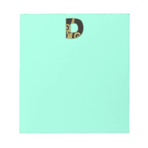 retro monogram - D Notitieblok