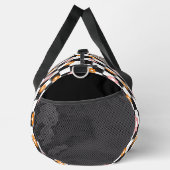 Retro Monogram Daisy Flower Checkerboard Patroon Plunjezak (Rechts)