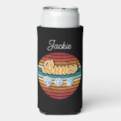 Retro Monogram Dice Bunco Seltzer Blikjeskoeler (Seltzer Achterkant)