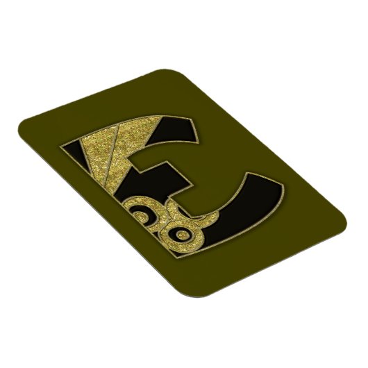 retro monogram - E Magneet (Rechterzijde)