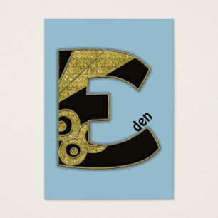retro monogram - E Visitekaartje