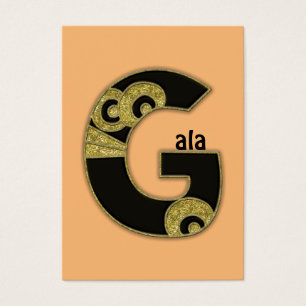 retro monogram - G Visitekaartje