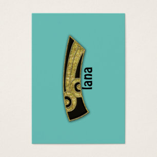 retro monogram - I Visitekaartjes