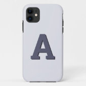 Retro monogram initiaal modern Case-Mate iPhone case (Achterkant)
