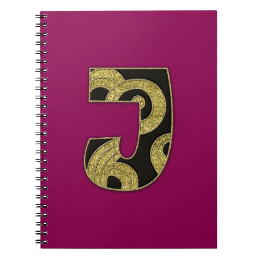 retro monogram - J Notitieboek (Voorkant)