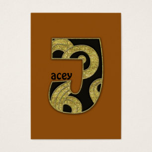 retro monogram - J Visitekaartje