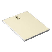 retro monogram - K Notitieblok (Schuin)