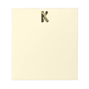 retro monogram - K Notitieblok