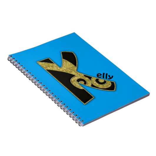 retro monogram - K Notitieboek (Rechterzijde)