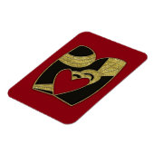retro monogram - M Magneet (Linkerzijde)
