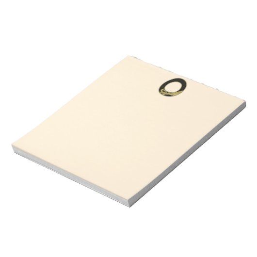 retro monogram - O Notitieblok (Linkerzijde)