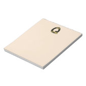 retro monogram - Q Notitieblok (Linkerzijde)