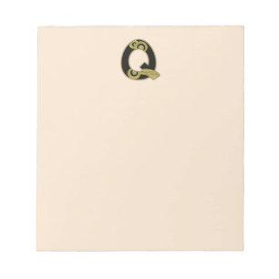 retro monogram - Q Notitieblok