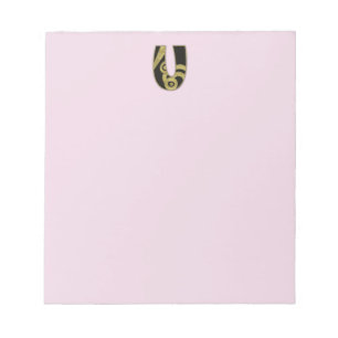 retro monogram - U Notitieblok