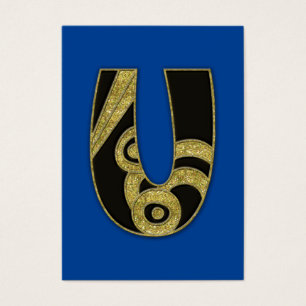 retro monogram - U Visitekaartje