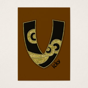 retro monogram - V Visitekaartje