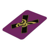 retro monogram - x magneet (Linkerzijde)