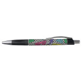 Retro monogramma Colorful Teacher Pen (Bovenkant)