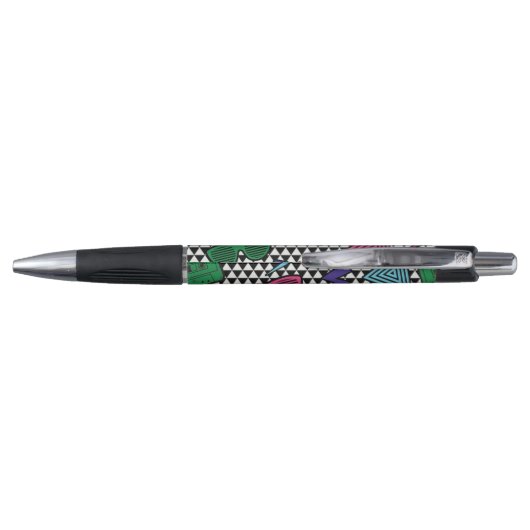 Retro  monogramma Colorful Teacher Pen (Achterkant)