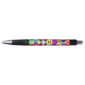 Retro  monogramma Colorful Teacher Pen (Voorkant)