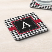 Retro Monogrammed-Onderzetters Drankjes Onderzetter (Linkerzijde)