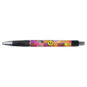 Retro  monogrammen leraar kleurrijk pen (Voorkant)