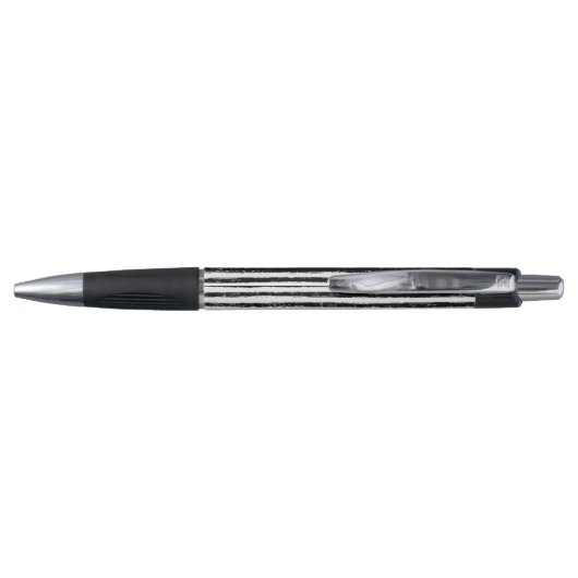 Retro  monogrammen Teacher Pen Black White (Achterkant)