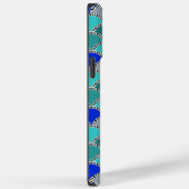 Retro Monogrom Scales Case-Mate iPhone Case (Achterkant / Rechts)