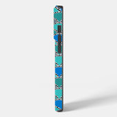 Retro Monogrom Scales Case-Mate iPhone Case (Achterkant / Links)