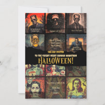 Retro Monster Film Horror Halloween Feest