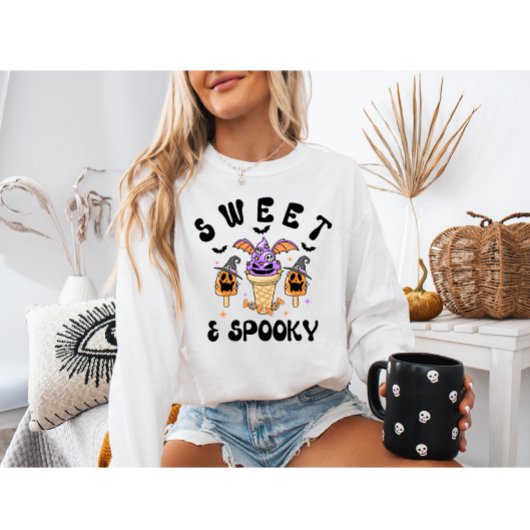 Retro Monster Ice Cream Halloween Sweet & Spooky Trui