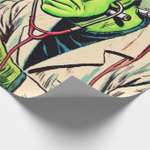 Retro Monster Love Comics Cadeaupapier (Hoek)