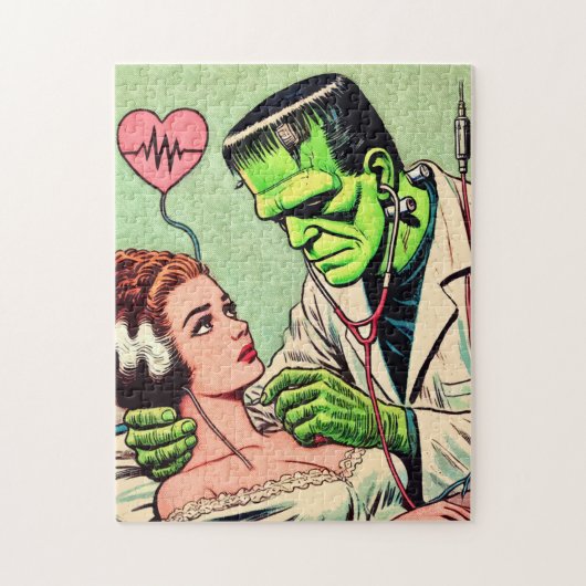 Retro Monster Love Comics Legpuzzel (Verticaal)