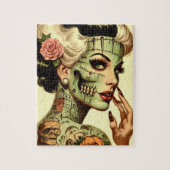 Retro Monster  Pin-up Legpuzzel (Verticaal)