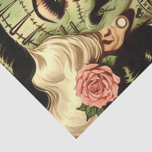 Retro Monster  Pin-up Tissuepapier (Detail)