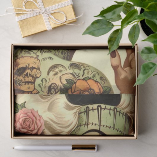 Retro Monster  Pin-up Tissuepapier (Geschenk)