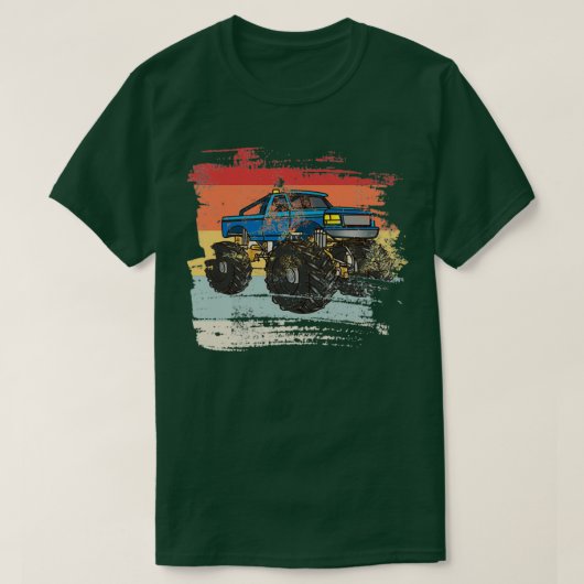 Retro Monster Truck 5 T-shirt (Design voorkant)