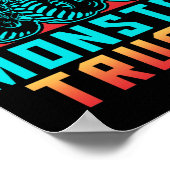 Retro  Monster Trucks Poster (Hoek)