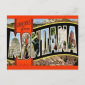 Retro Montana ansichtkaart Briefkaart (Voorkant)