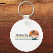 Retro Montego Bay Sunset Sleutelhanger (Voorkant)